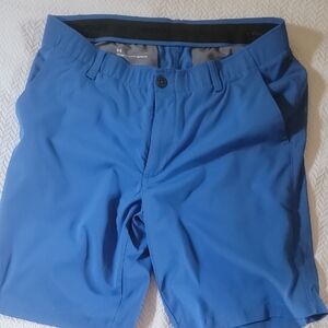 Under Armour Men's Vibrant Blue Flat Front Golf Shorts
